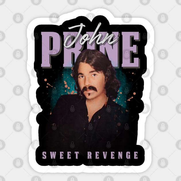 John Prine Original Aesthetic Tribute 〶 - John Prine - Sticker | TeePublic